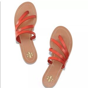 Tory Burch patos flat sandal sz10 monark vanchetta EUC